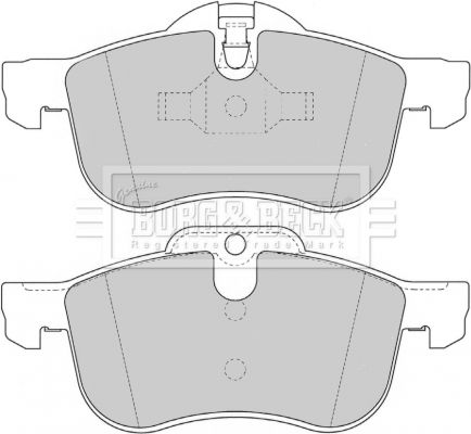 BORG & BECK Комплект тормозных колодок, дисковый тормоз BBP1614